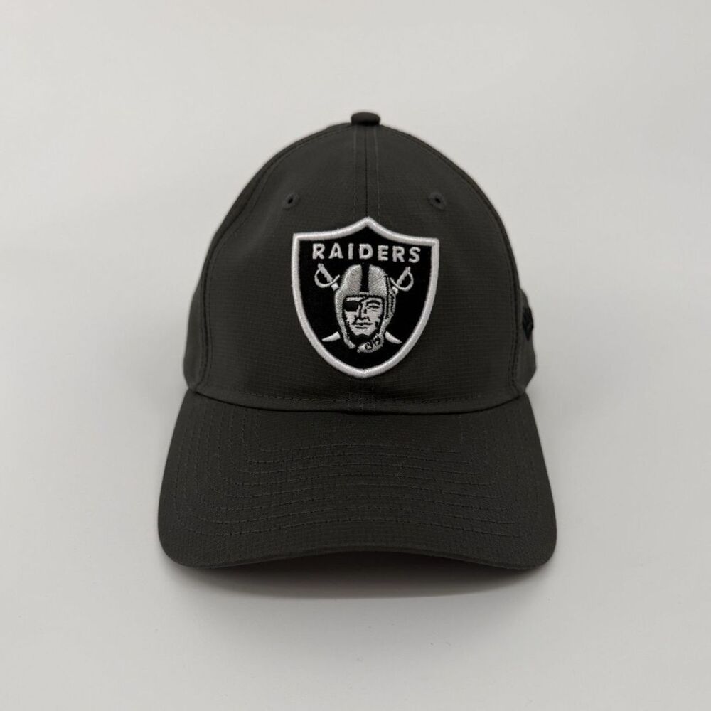 Raiders Gray New Era Performance Material Baseball Hat O/S